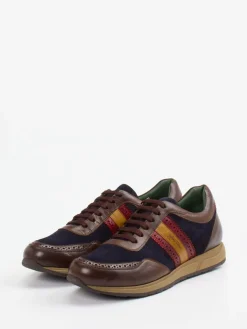 – Retro-Sneaker aus Velours- und Glattleder*Galizio Torresi