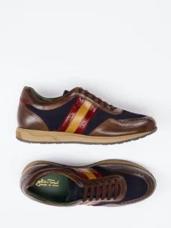 – Retro-Sneaker aus Velours- und Glattleder*Galizio Torresi