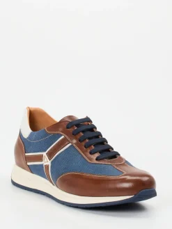 Herren Galizio Torresi – Retro-Sneaker aus Kalbleder und Canvas