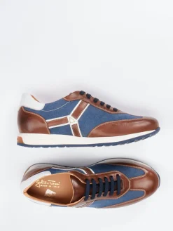 Herren Galizio Torresi – Retro-Sneaker aus Kalbleder und Canvas