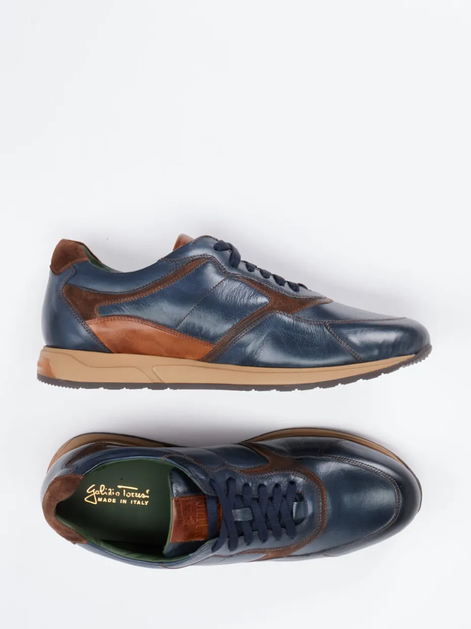 – Retro-Sneaker aus Kalbleder Dunkel*Galizio Torresi Hot