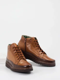 Herren Galizio Torresi – Schnürboots aus Kalbleder cognac