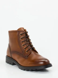 – Schnürboots aus Kalbleder cognac*Galizio Torresi Clearance