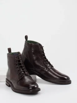 Herren Galizio Torresi – Schnürstiefeletten aus Kalbleder Dunkel