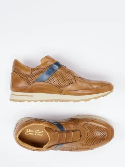 Herren Galizio Torresi – Slip-On Sneaker aus Kalbleder Cognac