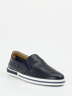 – Slip-On Sneaker aus Kalbleder Dunkel*Galizio Torresi Sale