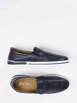 – Slip-On Sneaker aus Kalbleder Dunkel*Galizio Torresi Sale