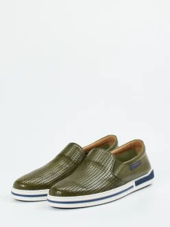 – Slip-On Sneaker aus Glattleder Oliv*Galizio Torresi Best