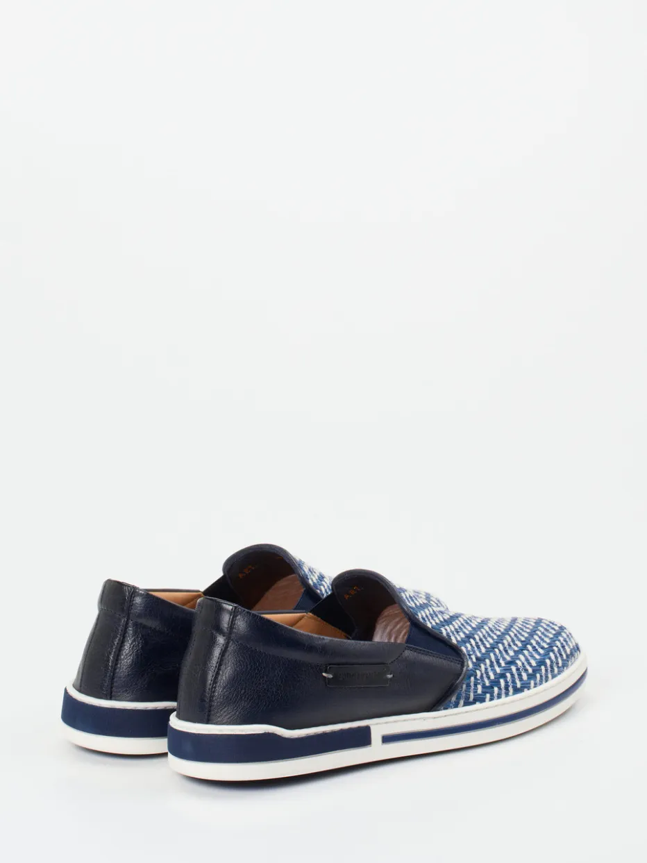 – Slip-On Sneaker aus Textil und Leder*Galizio Torresi Hot