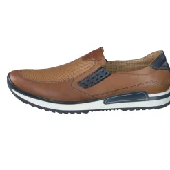 – Slipper aus geprägtem Leder cognac*Galizio Torresi Best