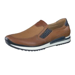 – Slipper aus geprägtem Leder cognac*Galizio Torresi Best