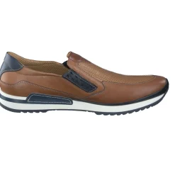 – Slipper aus geprägtem Leder cognac*Galizio Torresi Best