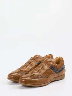 Herren Galizio Torresi – Slipper aus Kalbleder cognac