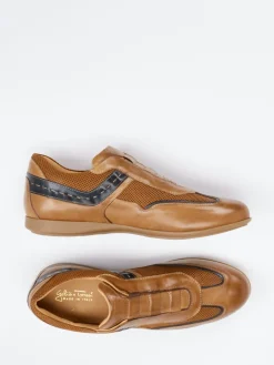 Herren Galizio Torresi – Slipper aus Kalbleder cognac