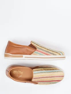 – Slipper aus Textil und Kalbleder color*Galizio Torresi Outlet