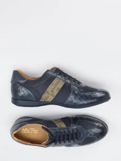 – Sneaker aus Kalbleder Dunkel*Galizio Torresi Sale