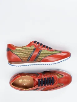 Herren Galizio Torresi – Sneaker aus Kalbleder und Textil mehrfarbig