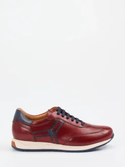 – Sneaker aus Kalbleder Bordeaux*Galizio Torresi Sale