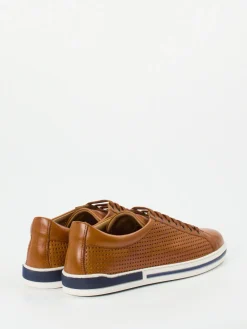 – Sneaker aus Glattleder cognacfarben*Galizio Torresi Best