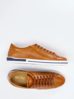 – Sneaker aus Glattleder cognacfarben*Galizio Torresi Best