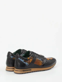 Herren Galizio Torresi – Sneaker aus geprägtem Leder Schwarz