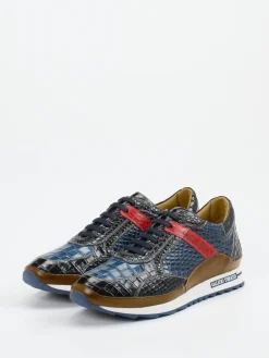 – Sneaker aus geprägtem Leder*Galizio Torresi New