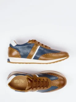 – Sneaker aus Kalbleder cognacblau*Galizio Torresi Best