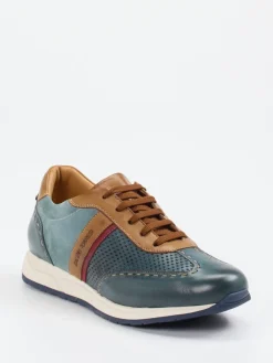 Herren Galizio Torresi – Sneaker aus Leder-Mix in Petrol