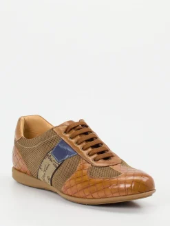 – Sneaker aus geprägtem Leder cognac*Galizio Torresi