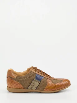 – Sneaker aus geprägtem Leder cognac*Galizio Torresi