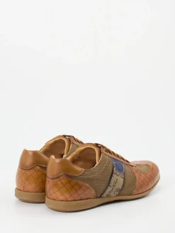 – Sneaker aus geprägtem Leder cognac*Galizio Torresi