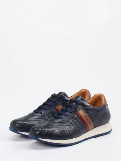 Herren Galizio Torresi – Sneaker aus perforiertem Leder Dunkel