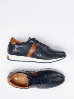 Herren Galizio Torresi – Sneaker aus perforiertem Leder Dunkel