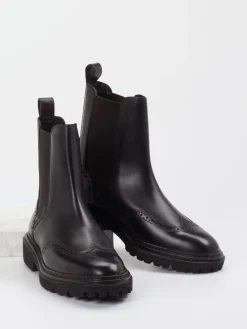 Damen Gant – Chelsea Boots aus Kalbleder Dunkel