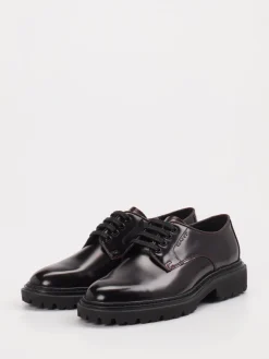 Damen Gant – Derby-Schnürschuh aus Hochglanzleder Bordeaux