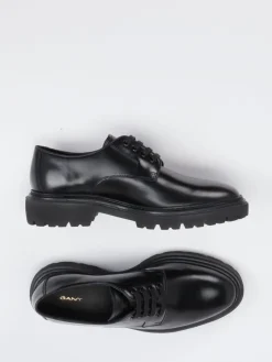 Damen Gant – Derby-Schnürschuhe aus Hochglanzleder