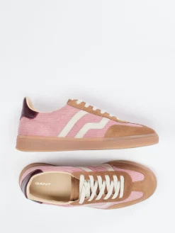 Damen Gant – Retro-Sneaker aus Veloursleder und Cord in
