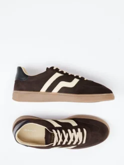 Herren Gant – Retro-Sneaker aus Veloursleder Dunkel