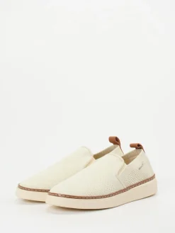 Herren Gant – Slip-On Sneaker aus gestricktem Textil cremeweiß