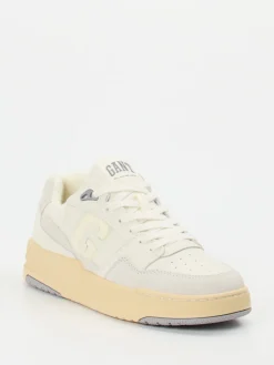 – Sneaker aus Kalbleder in Creme*Gant Sale