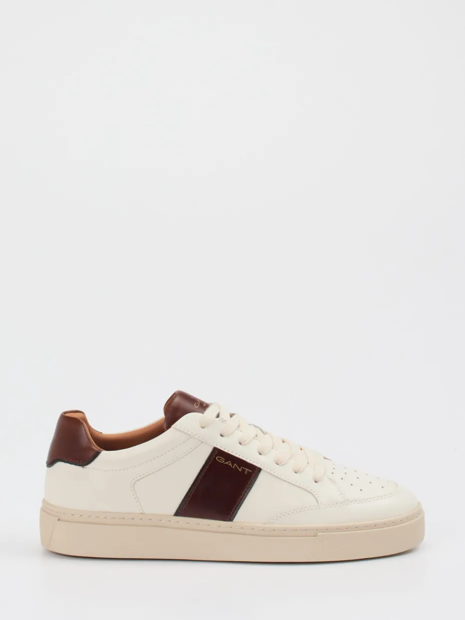 – Sneaker aus Kalbleder in Creme*Gant Online