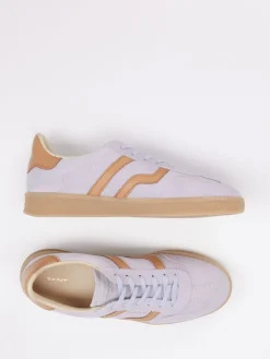 Damen Gant – Sneaker aus Leder-Mix in Flieder