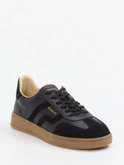 Damen Gant – Sneaker aus Velour/Leder in