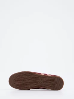 Damen Gant – Sneaker aus Velour/Textil in Bordeaux