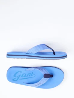 – Zehentrenner aus Textil in Himmel*Gant