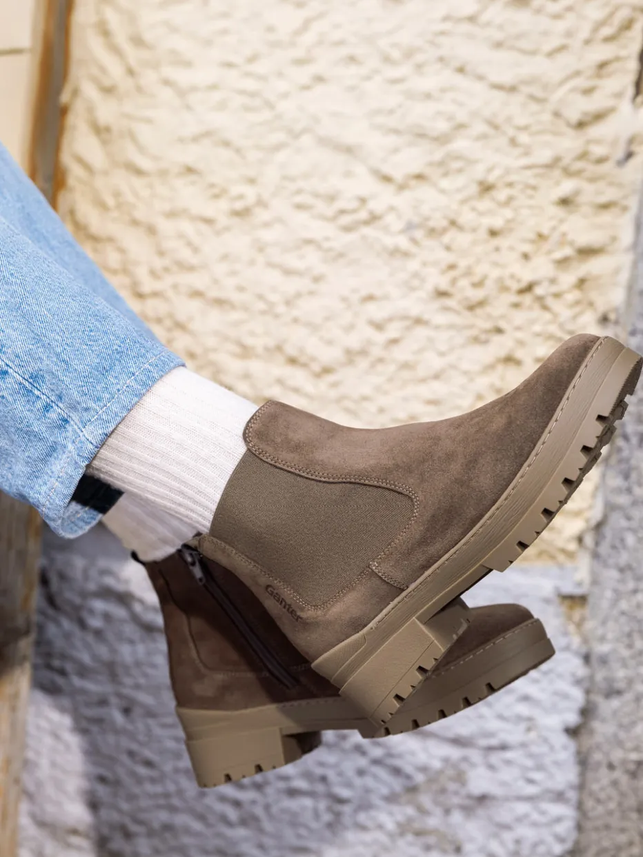 – Chelsea Boots aus Veloursleder taupe*Ganter Best