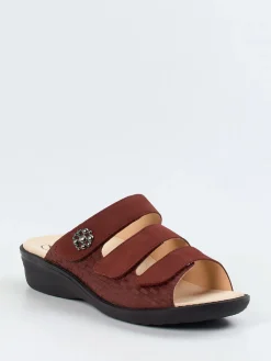 Damen Ganter – Komfort-Pantolette aus Nubukleder wein