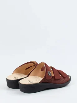 Damen Ganter – Komfort-Pantolette aus Nubukleder wein