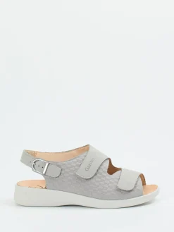 – Komfortsandale aus Nubukleder hell*Ganter