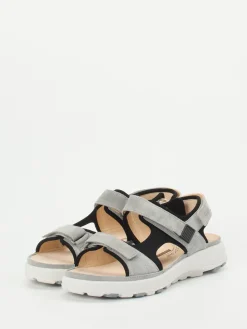 – Komfortsandale aus Veloursleder hellgrau*Ganter New